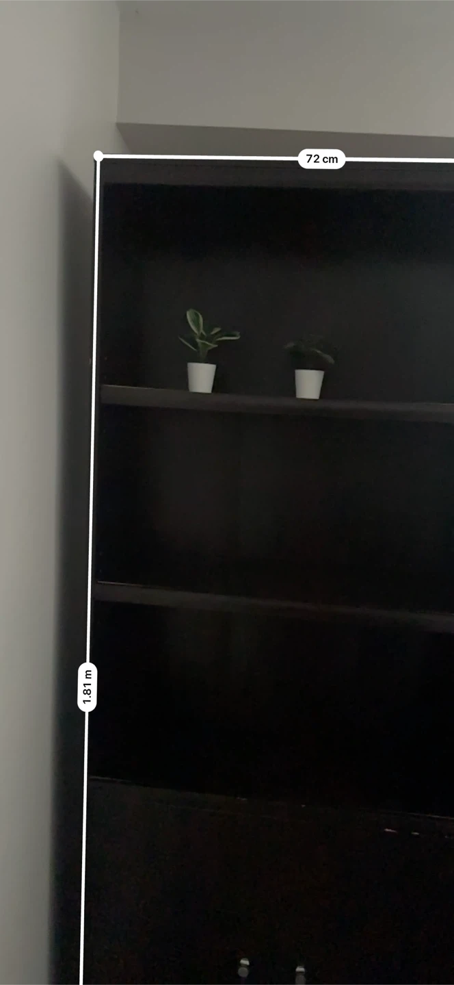 Dark Brown Tall Bookshelf with Lower Storage - photo 3