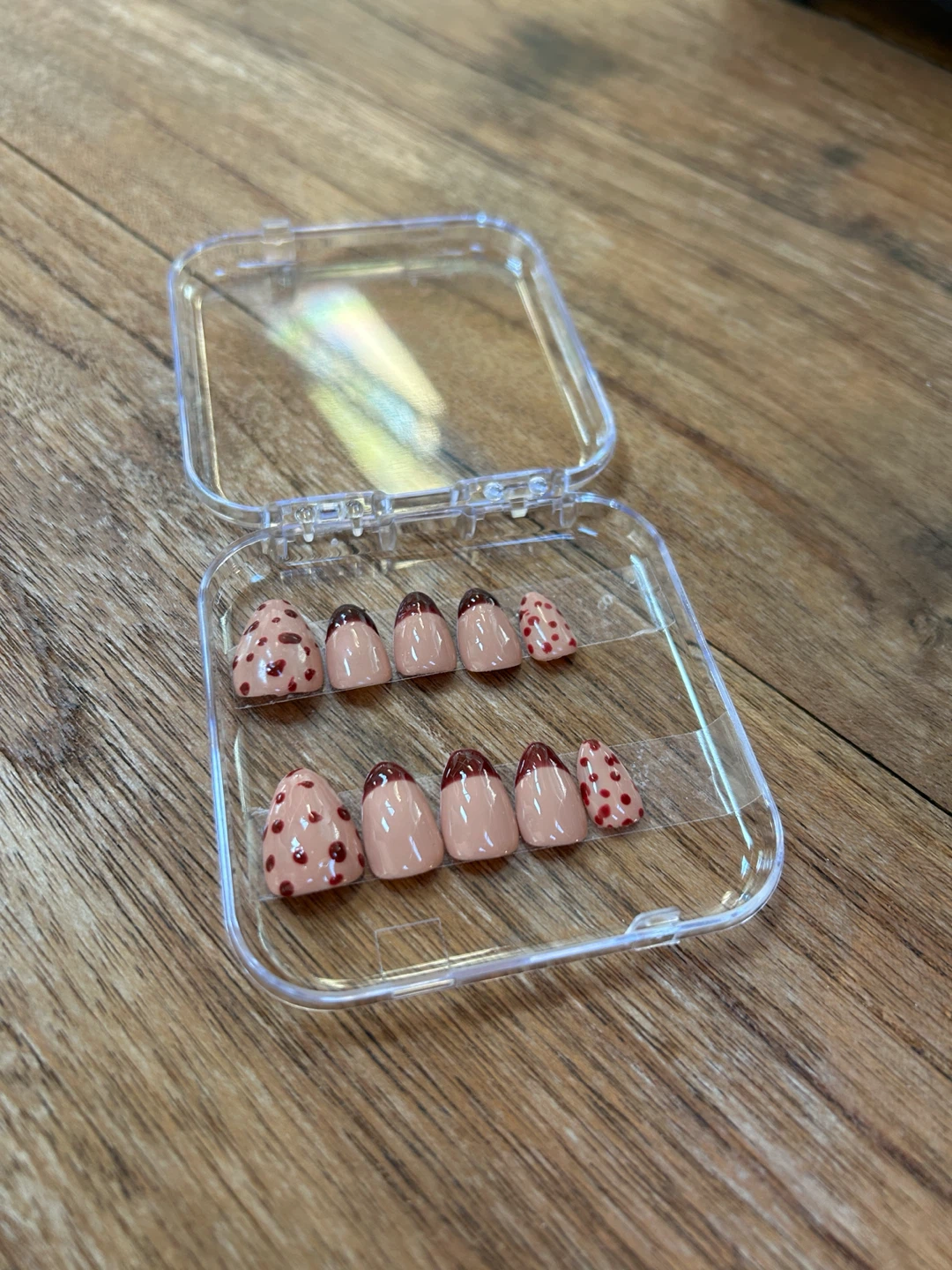 Custom Handmade Hand-Painted Press-On Nails Set - photo 3