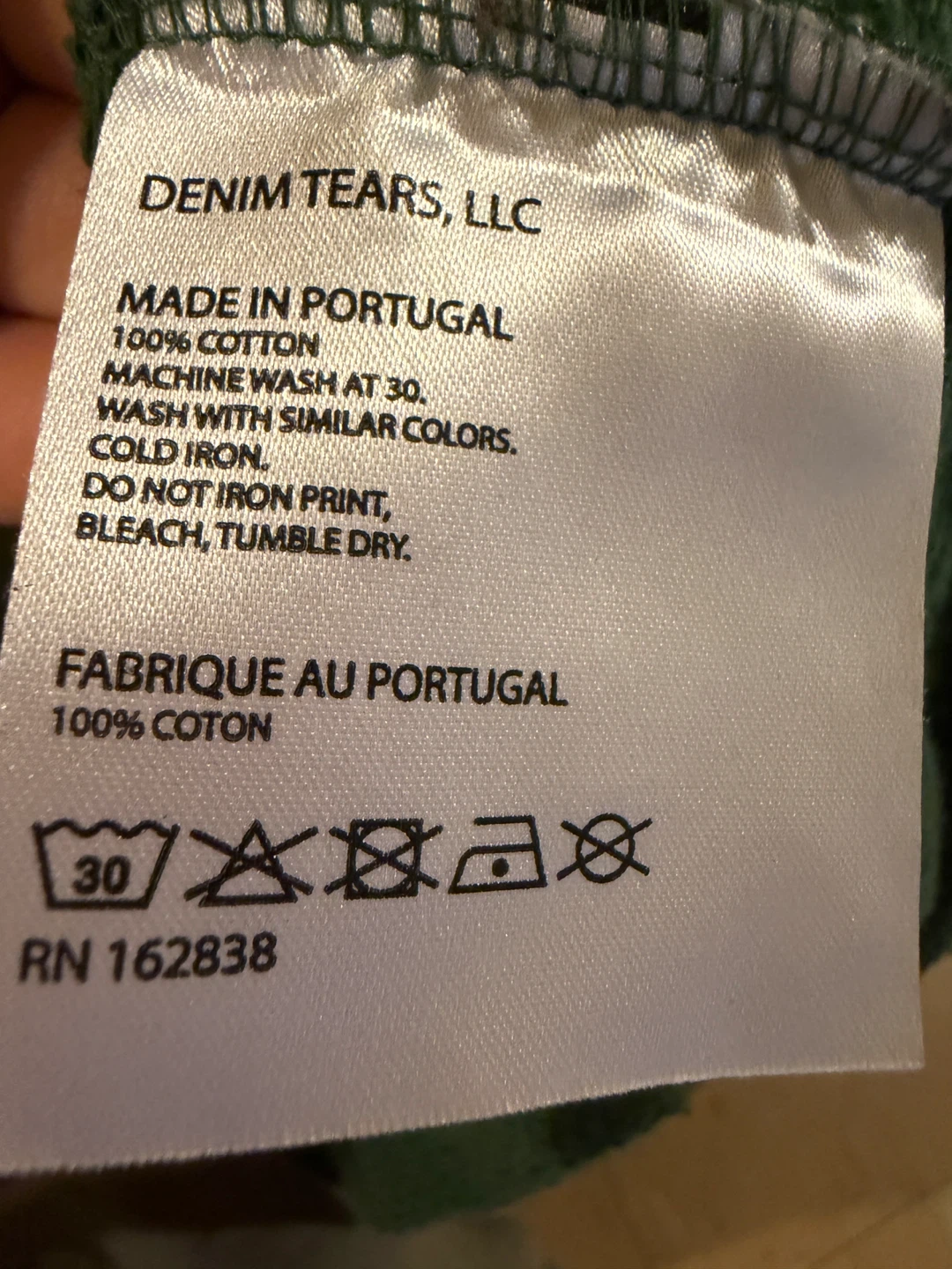 Denim Tears Floral Hoodie Green (Sz) L - photo 4