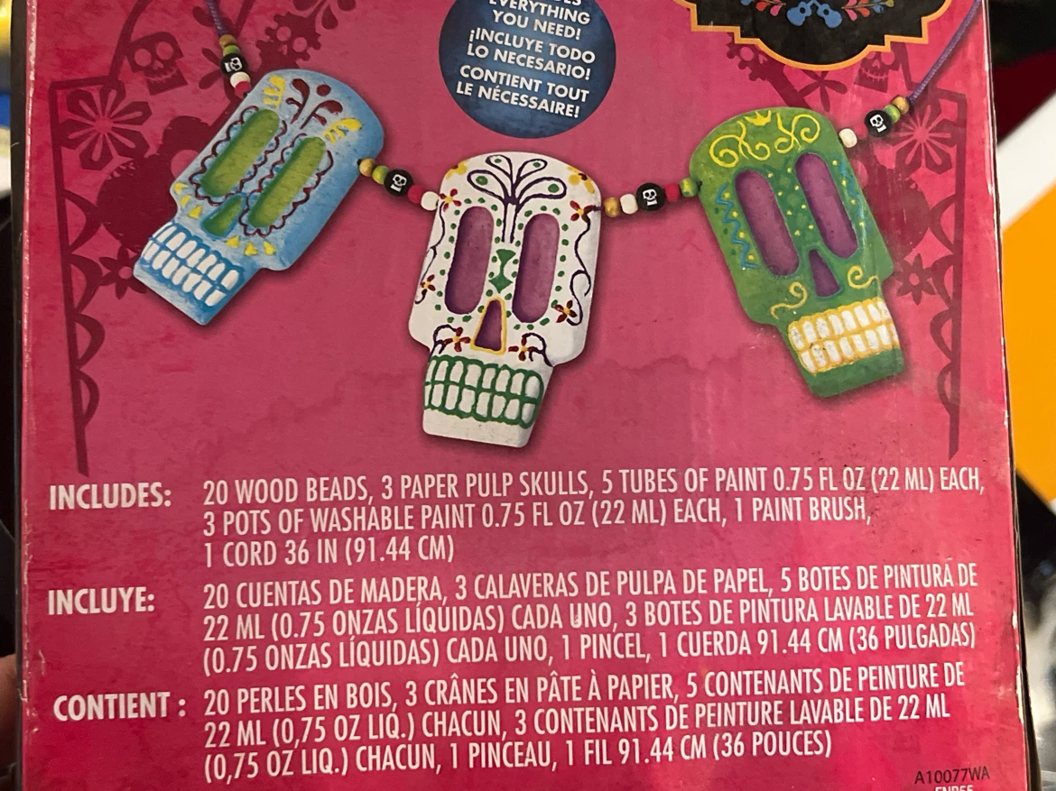 Disney Pixar Coco Calavera Mask Garland Craft Kit - photo 3