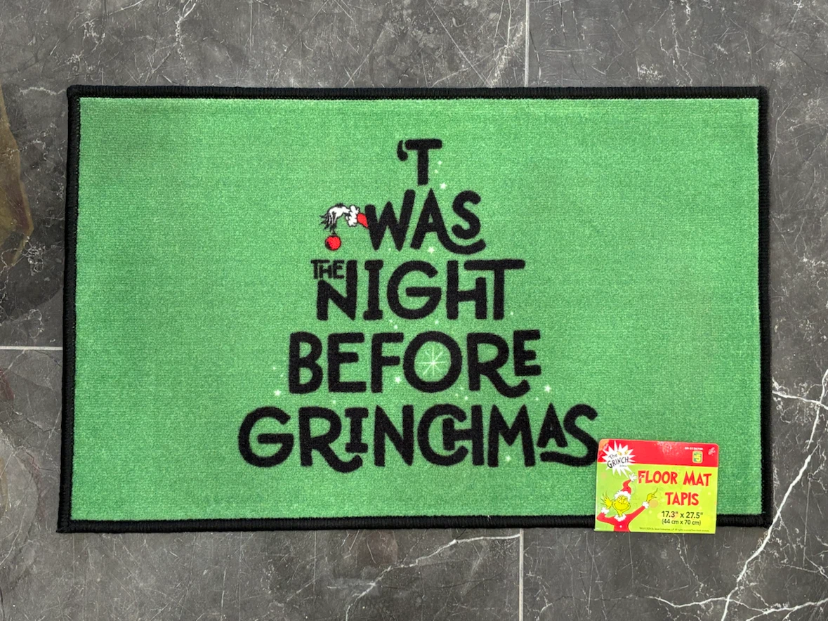NEW! DR. SEUSS THE GRINCH INDOOR / OUTDOOR FLOOR MATS (SET OF 3) - photo 4