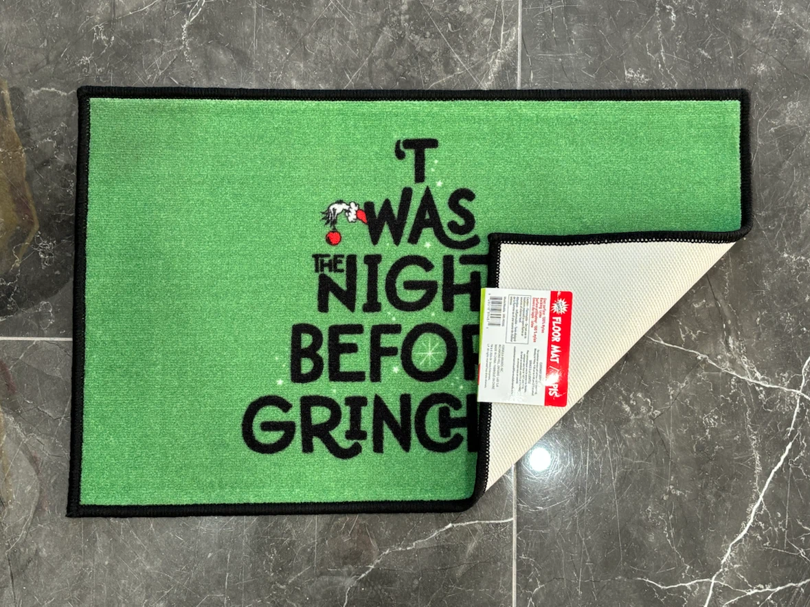 NEW! DR. SEUSS THE GRINCH INDOOR / OUTDOOR FLOOR MATS (SET OF 3) - photo 5