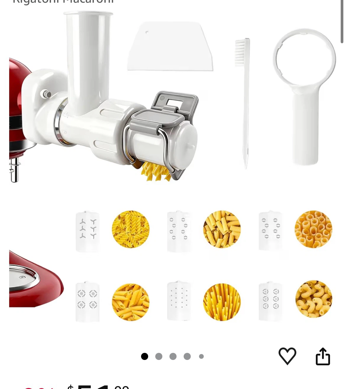 Sun3Drucker Pasta Maker Attachment for KitchenAid