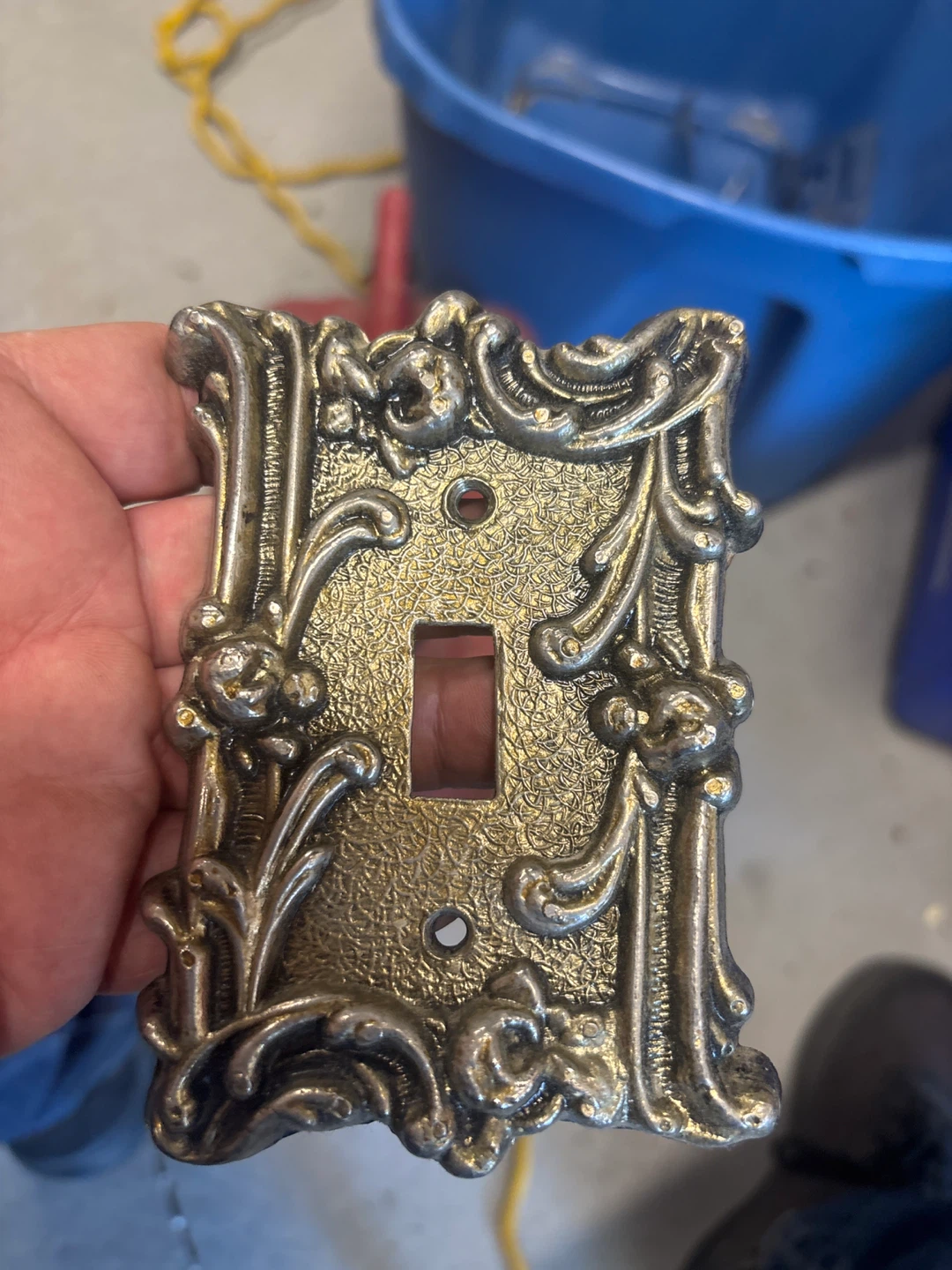 Ornate Decorative Metal Light Switch Plate