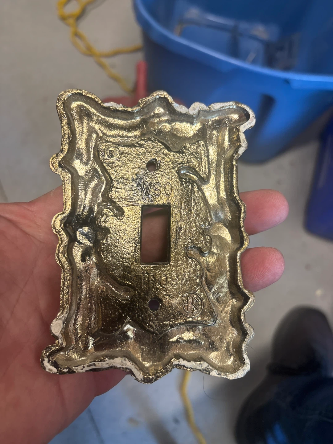 Ornate Decorative Metal Light Switch Plate - photo 2