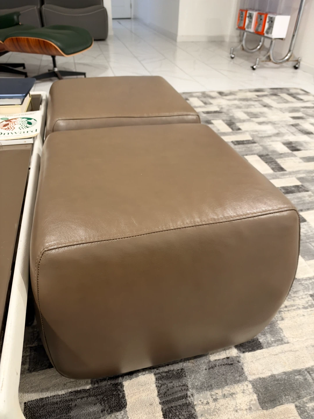 Room & board Ottomons on wheels