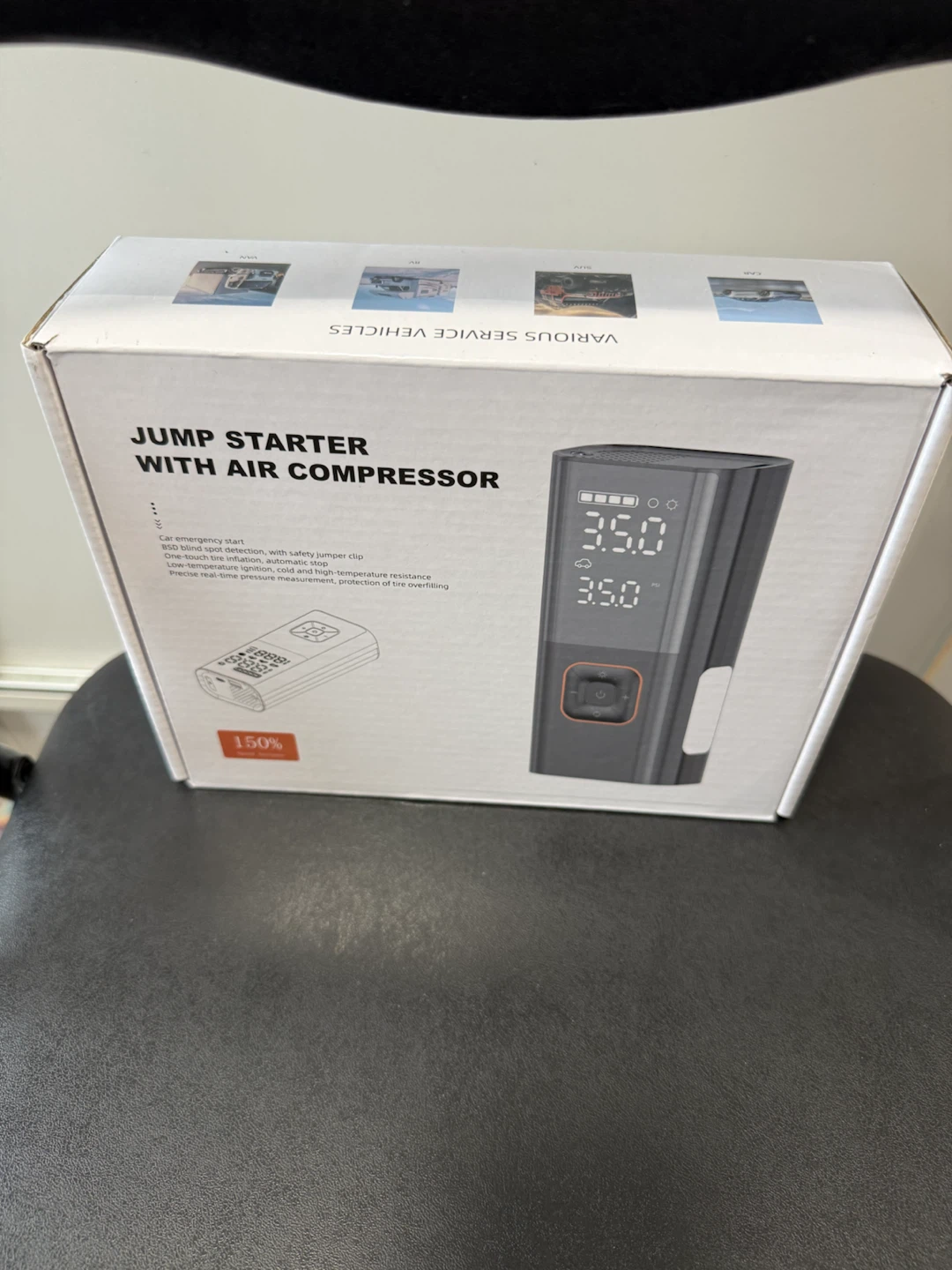 Jump Starter with Air Compressor - photo 2