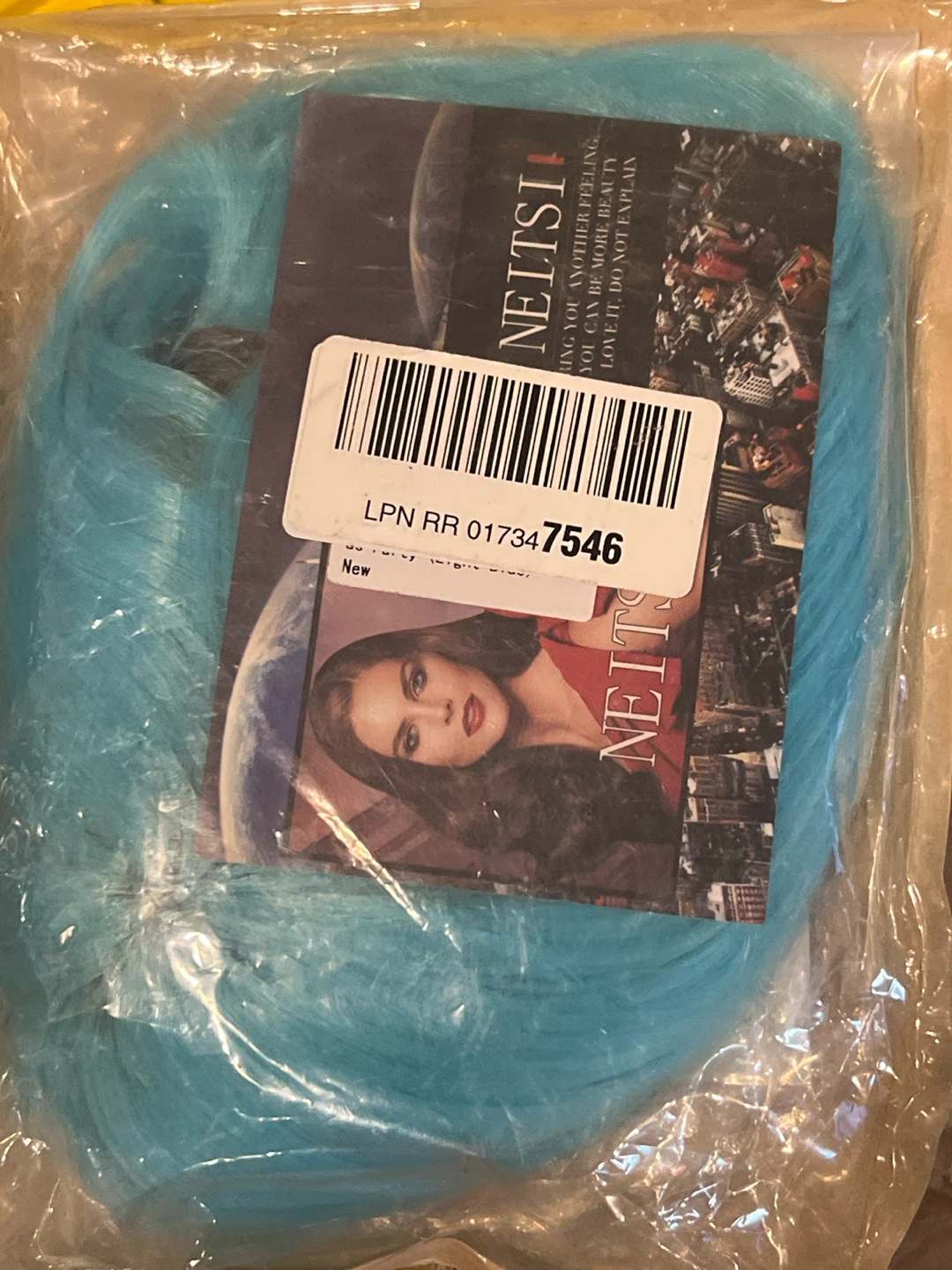 Neitsi Bright Blue Synthetic Wig