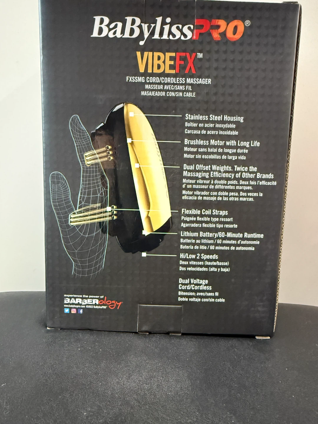 BaBylissPRO VIBEFX Cord/Cordless Massager - photo 2