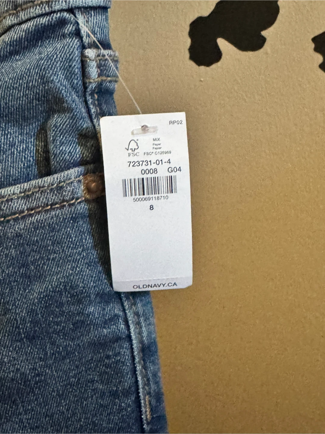 Old Navy Straight Built-In Flex Jeans Size 8 - photo 3