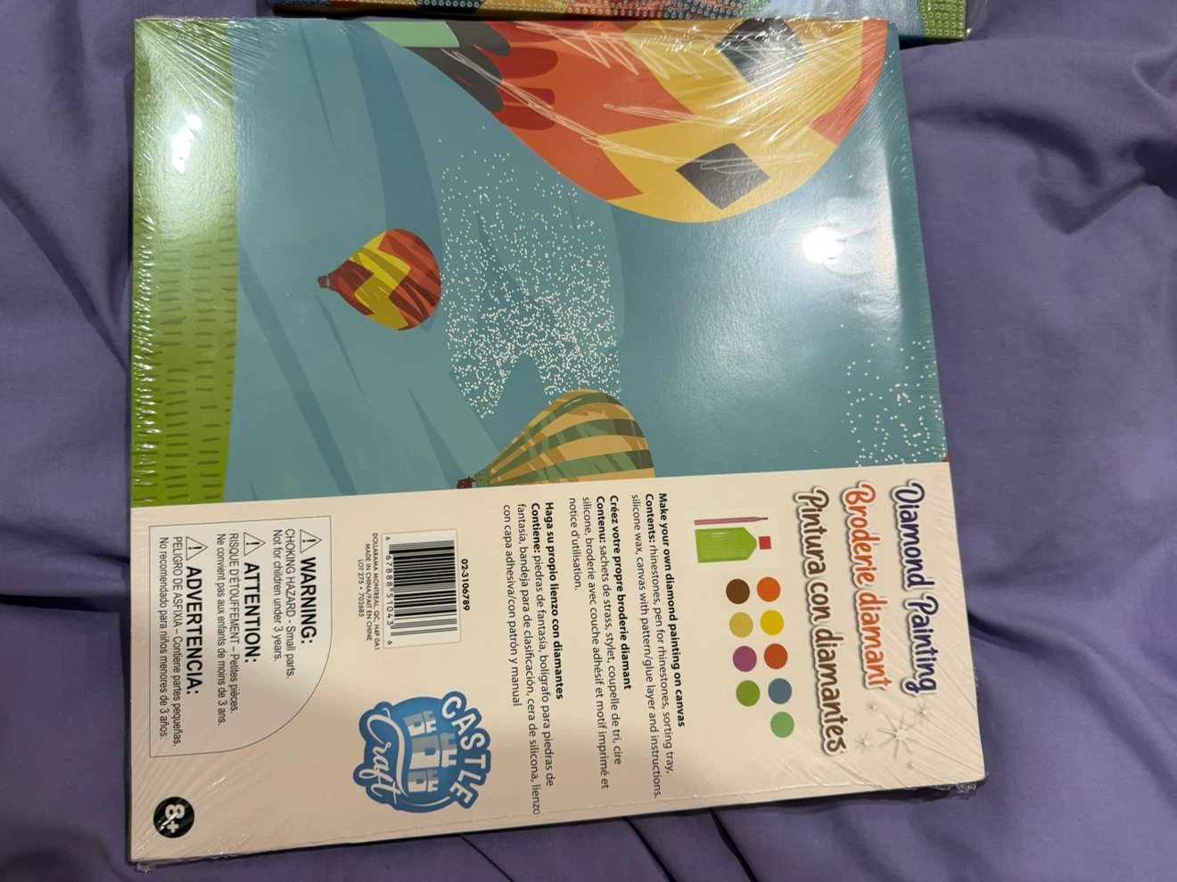 Castle Craft Hot Air Balloon Diamond Painting Kit