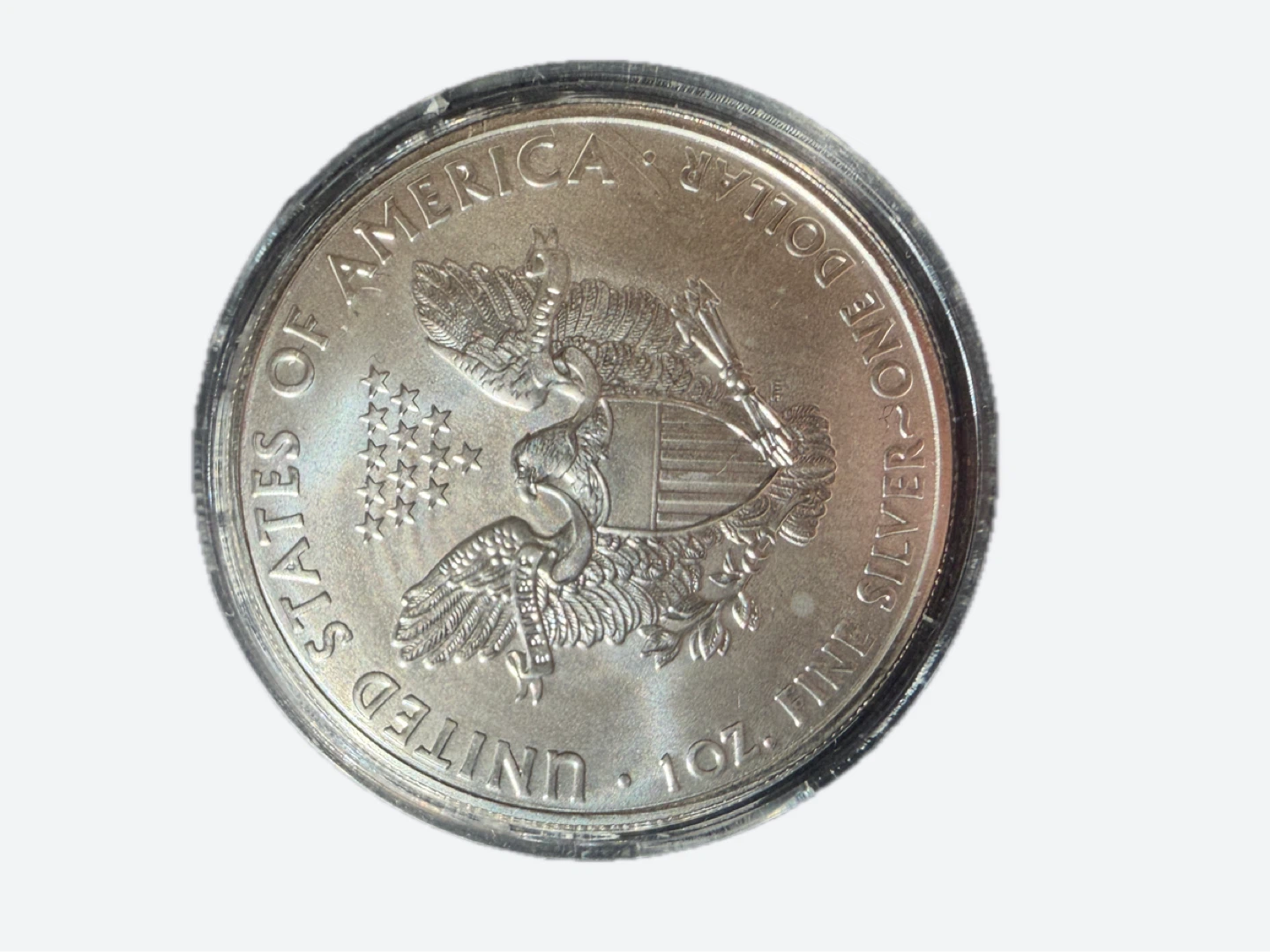 2011 American Eagle 1 oz Fine Silver One Dollar Coin - photo 2