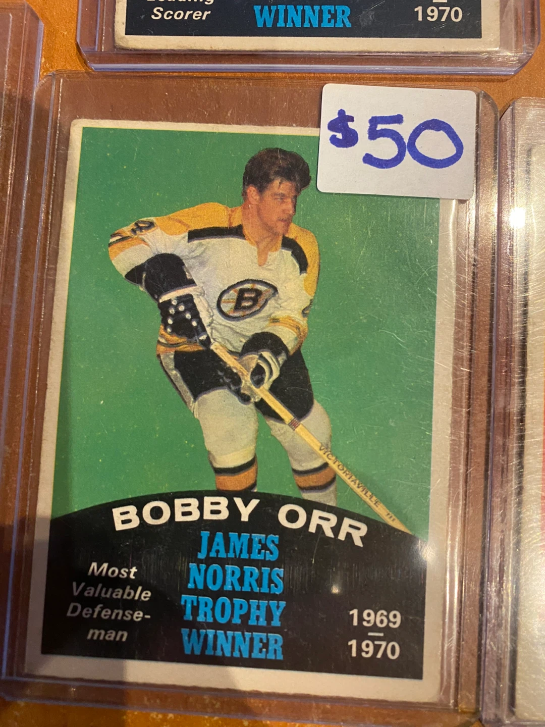 Vintage 1970-71 O-Pee-Chee Bobby Orr Hockey Card