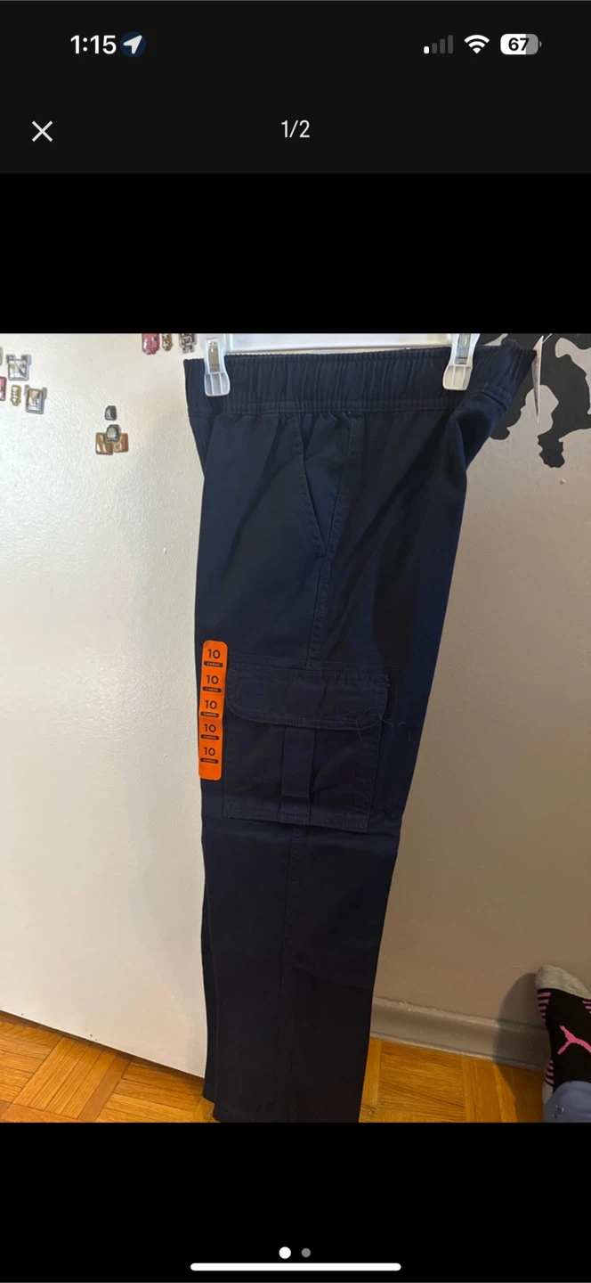 New Navy Cargo Pants Size 10
