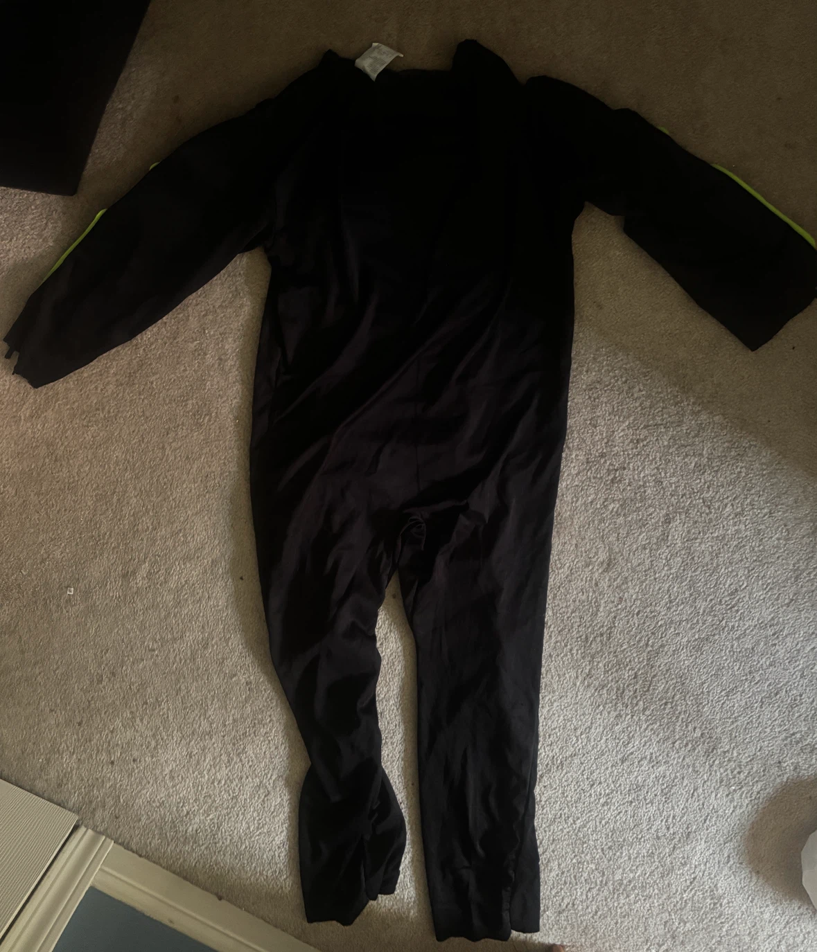 Black & Neon Green Skeleton Costume for Halloween(4 feet) - photo 2