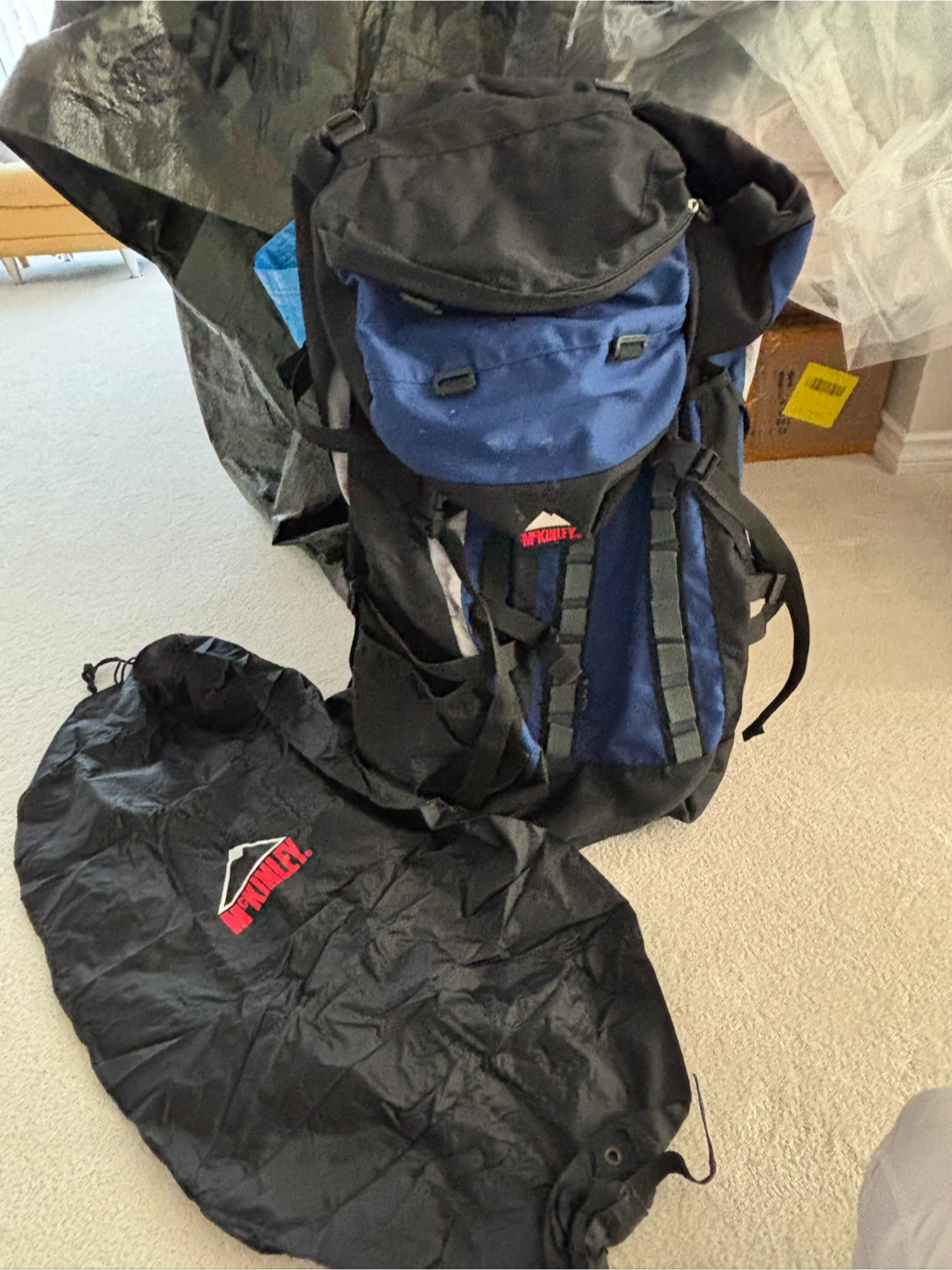 McKinley hiking backpack with rain cover
