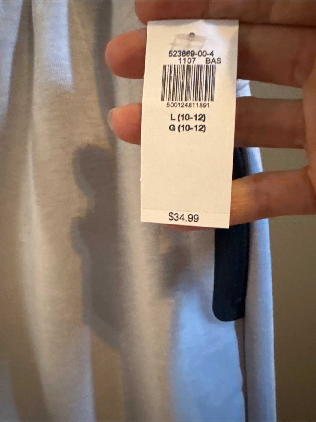 Old Navy Boys Joggers Light Grey Size L 10-12 - photo 3