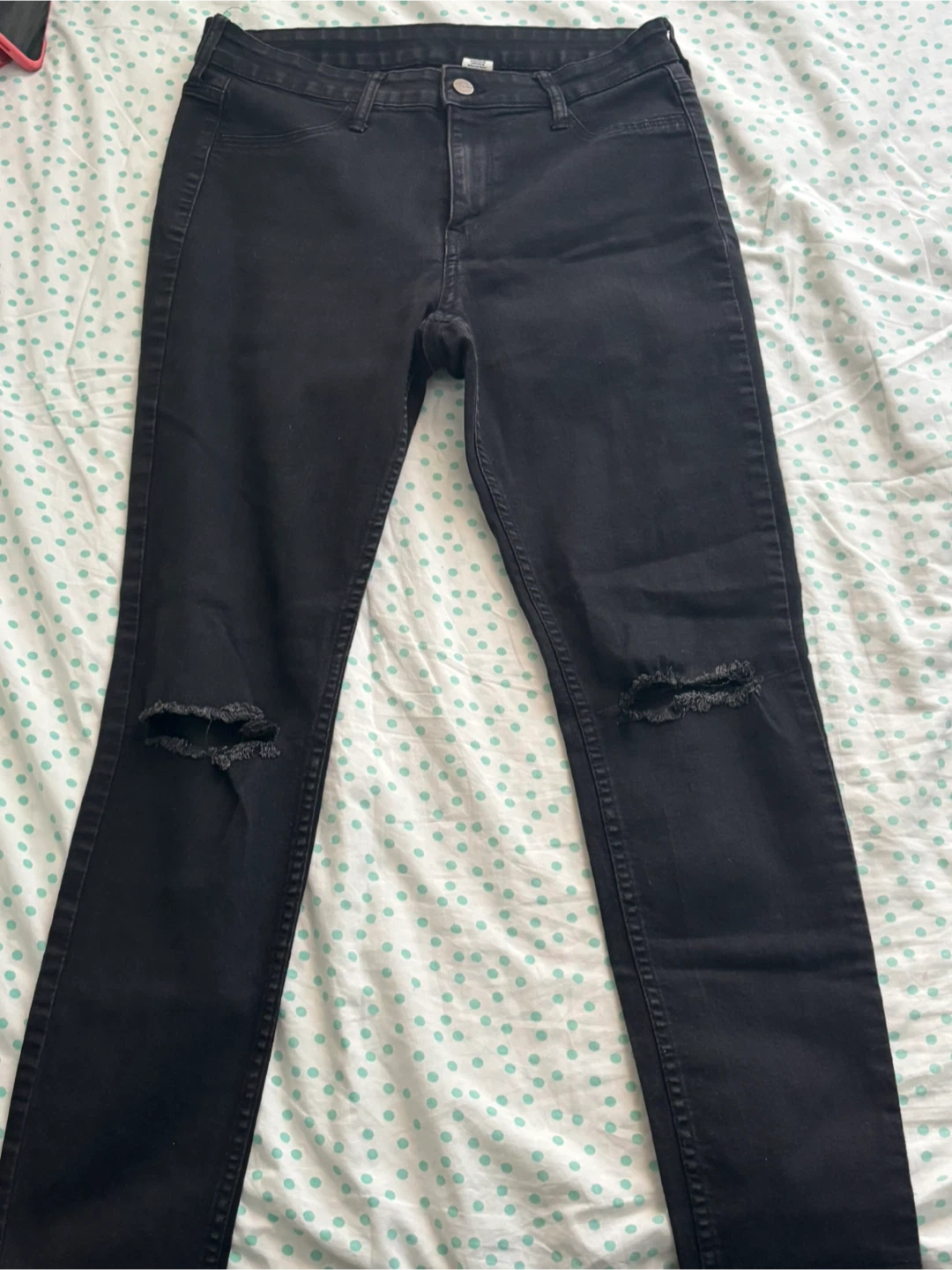 &DENIM Black Skinny Ankle Jeans Size 30