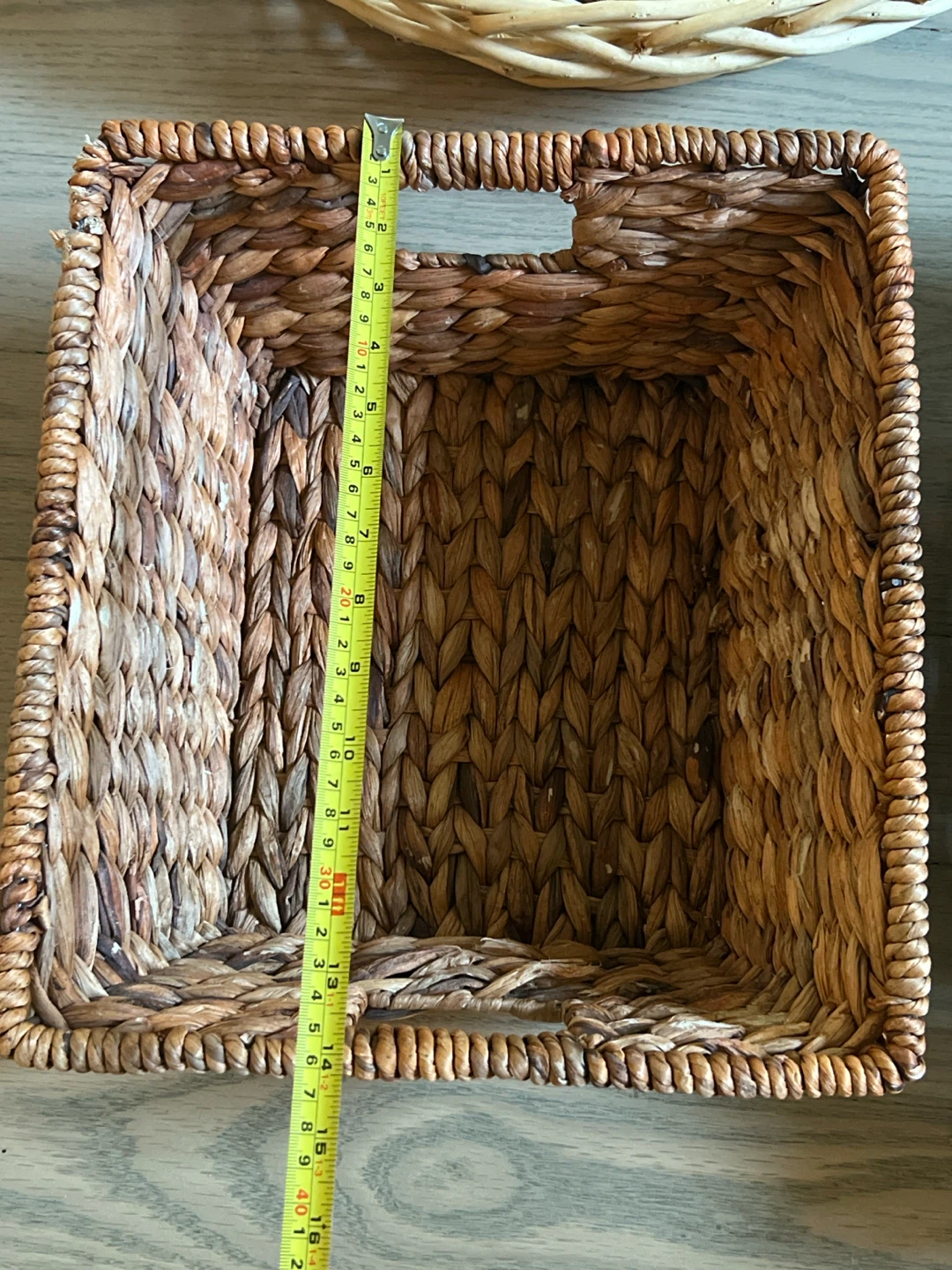 5pc Wicker Storage & Gift Basket Lot - Very Good Condition - photo 2