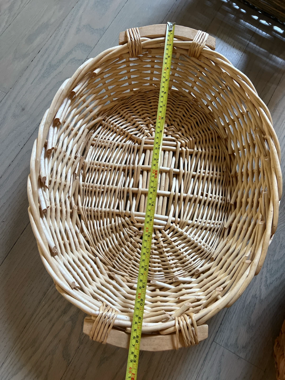 5pc Wicker Storage & Gift Basket Lot - Very Good Condition - photo 5