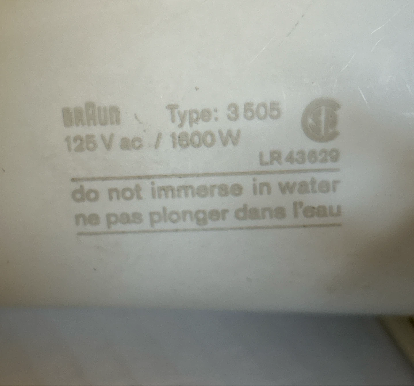 Braun Hair Dryer Type 3505 - photo 5