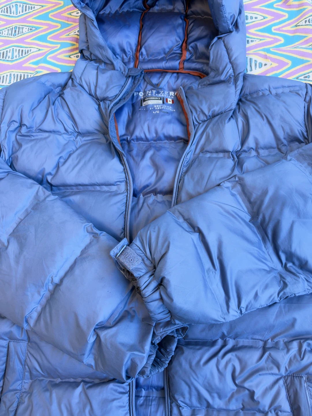 Brand New Point Zero Blue Winter Puffer Jacket - photo 2