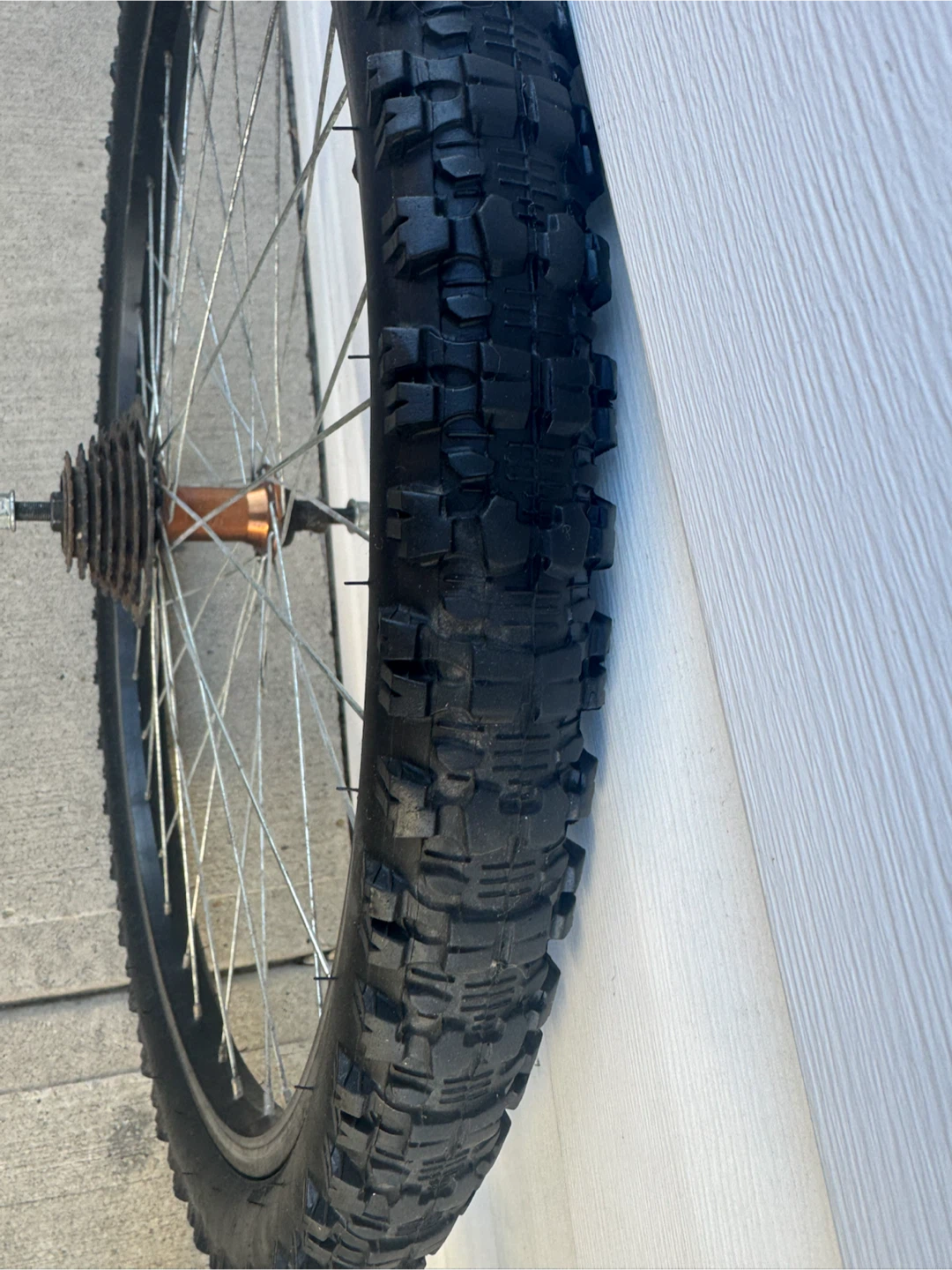 4- 26 inch Mountain Bike Wheels and Tires $15 each - photo 3