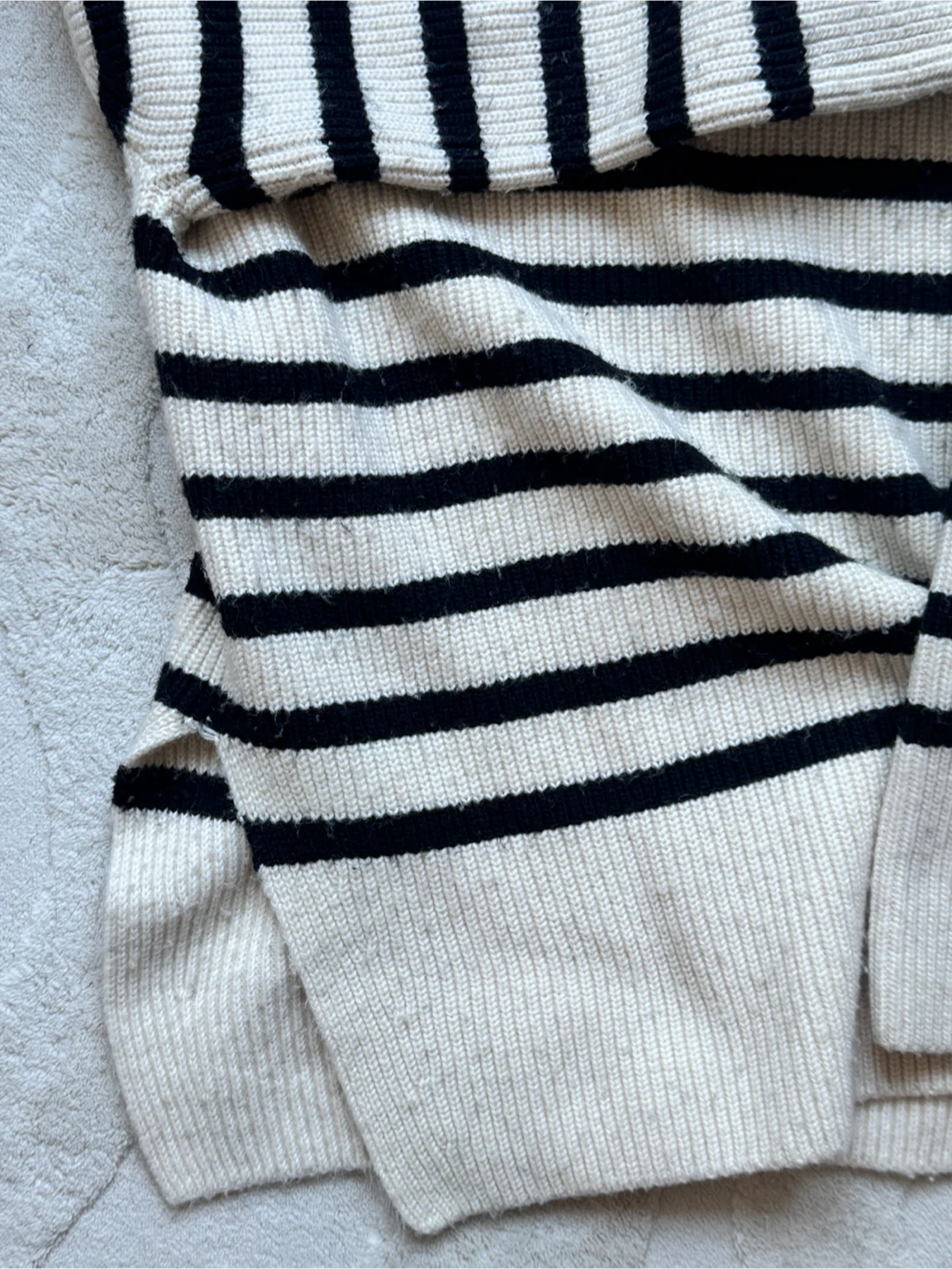 H&M Striped Quarter-Zip Sweater - photo 3