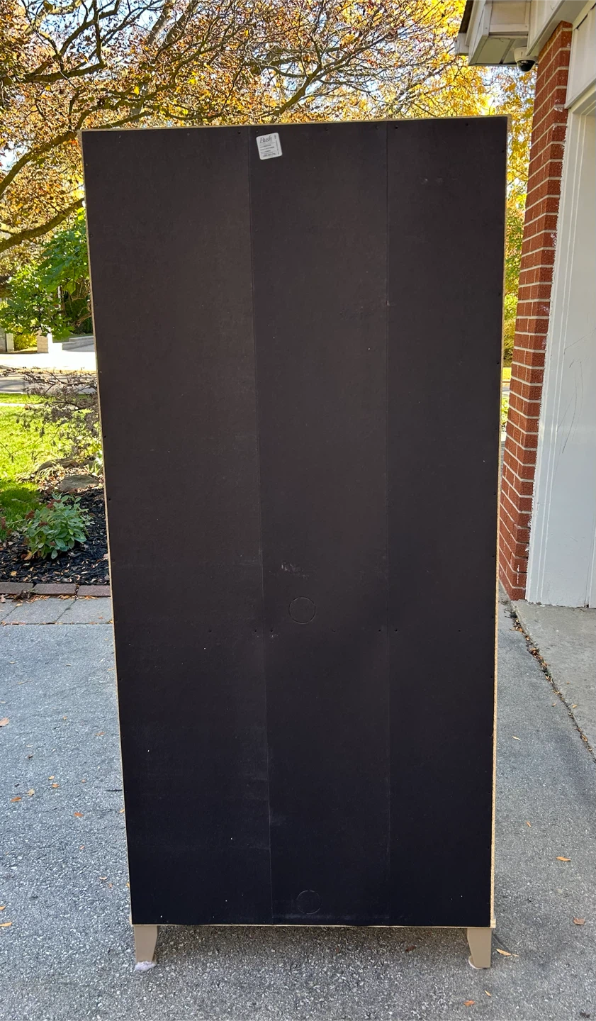 Solid Grey Wood-Grain Bookshelf - photo 3
