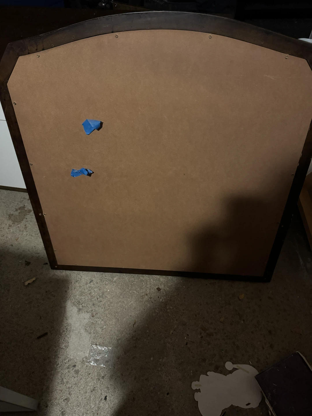 Wall Mirror with Dark Wood Frame - photo 2