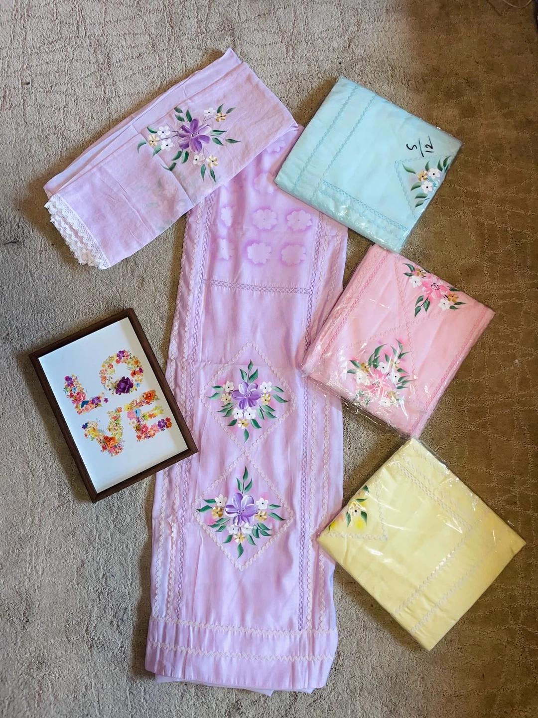 Unstitched Floral Salwar Kameez Suit Sets - photo 3