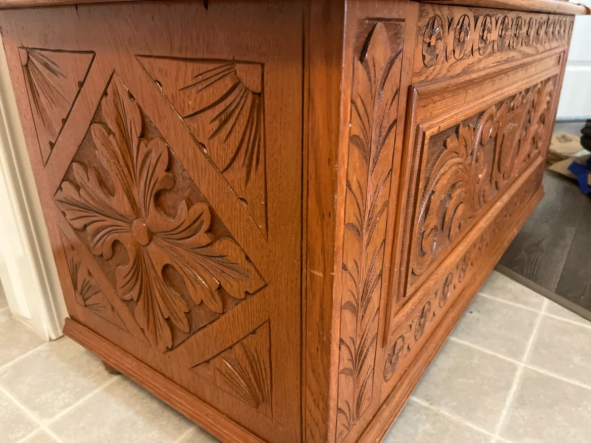 Vintage Oak Storage Bench 3in1 - photo 2