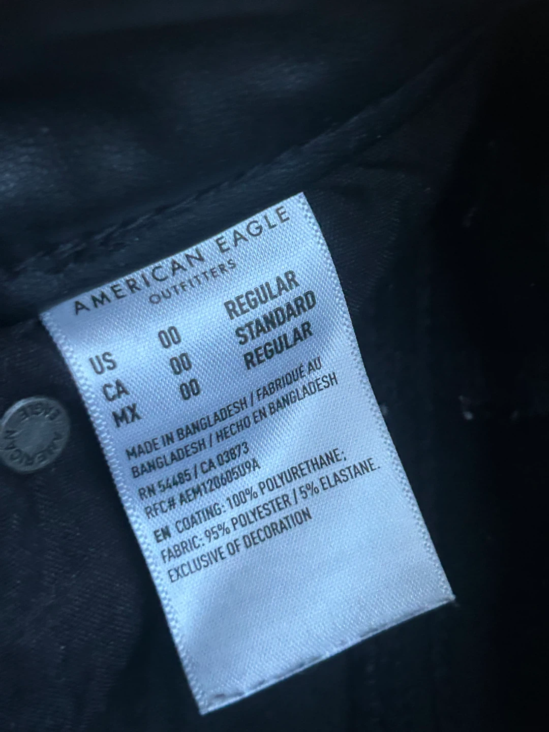 American Eagle Black Faux Leather Pants - photo 4