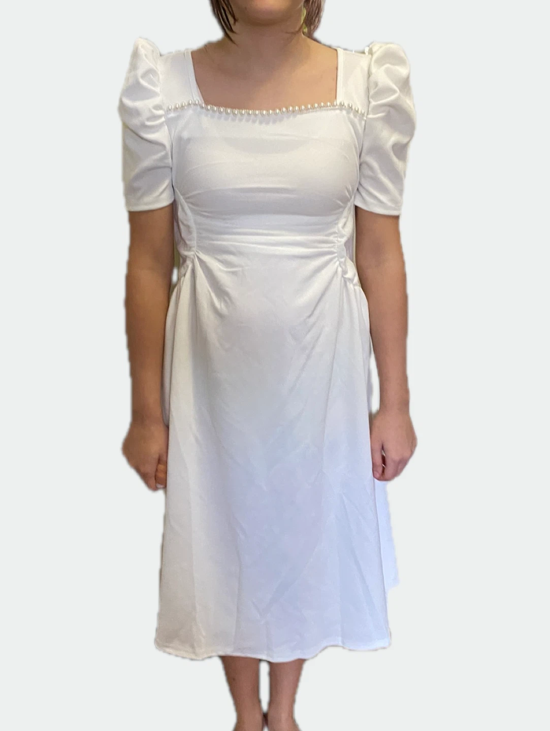 Girls white dress size 8-12 years - photo 3
