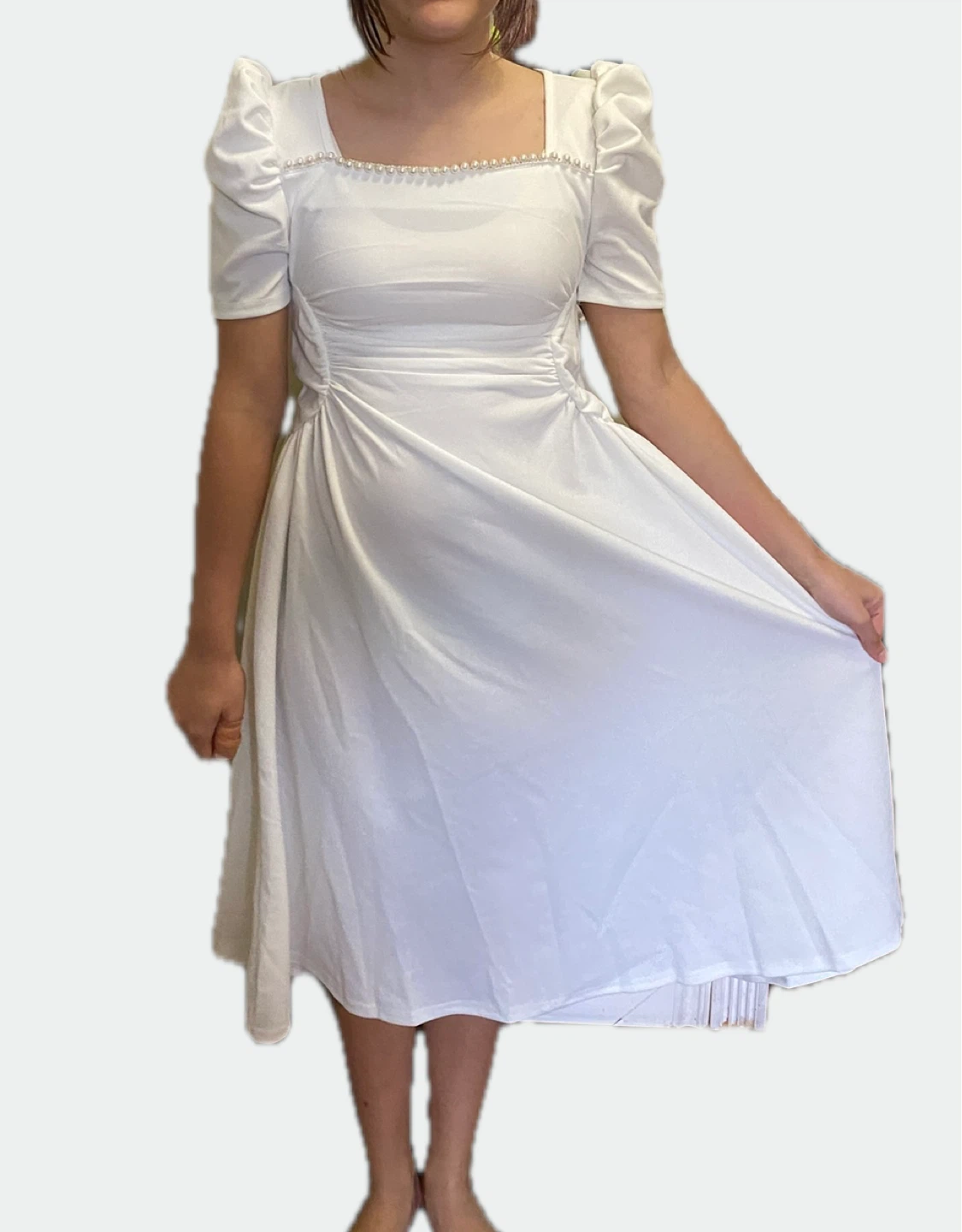 Girls white dress size 8-12 years - photo 2
