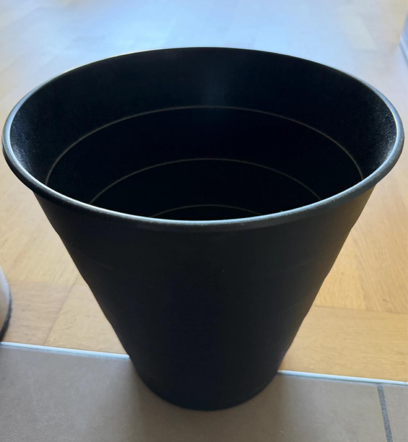 Dish drying rack and black plastic bin - photo 2