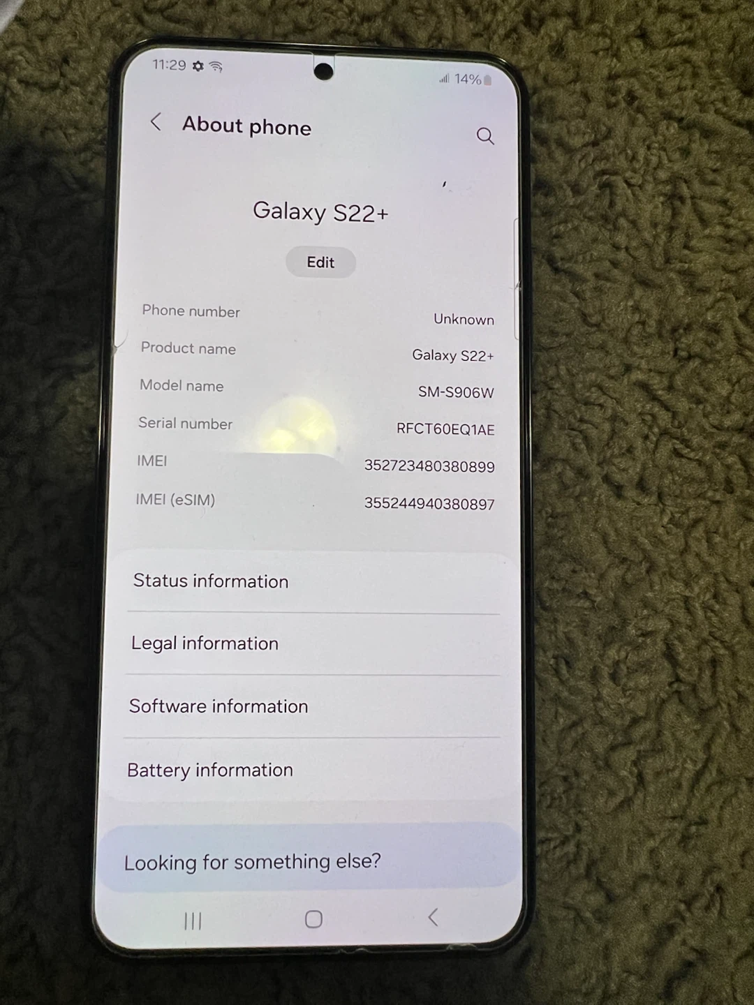 Samsung Galaxy S22+ Black