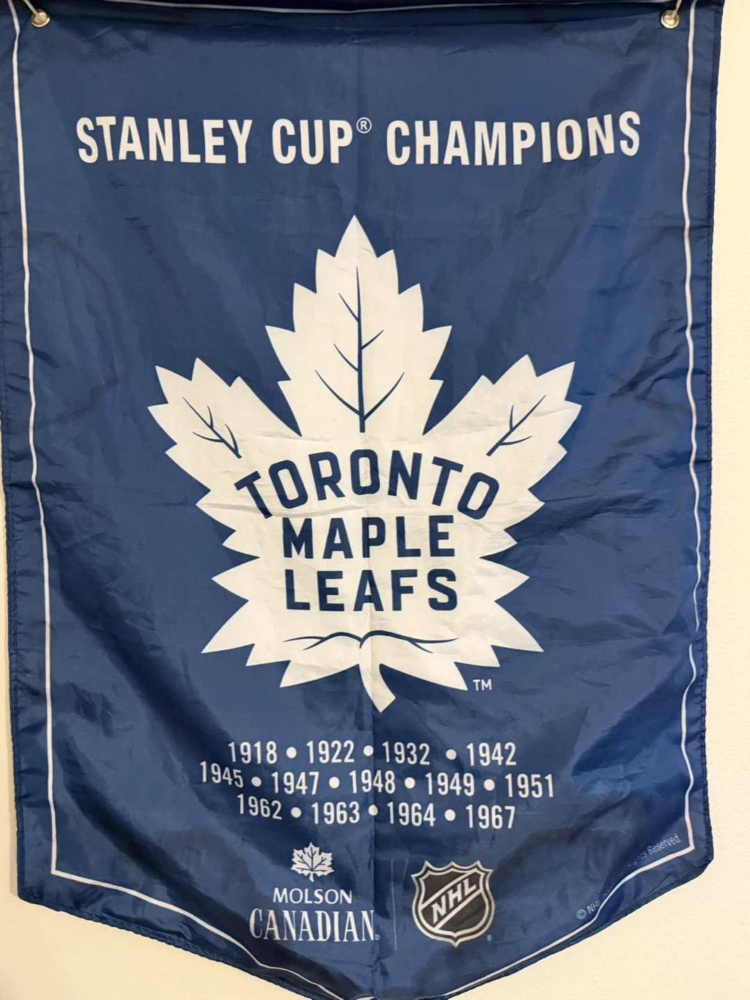Toronto Maple Leafs Stanley Cup Champions Banner