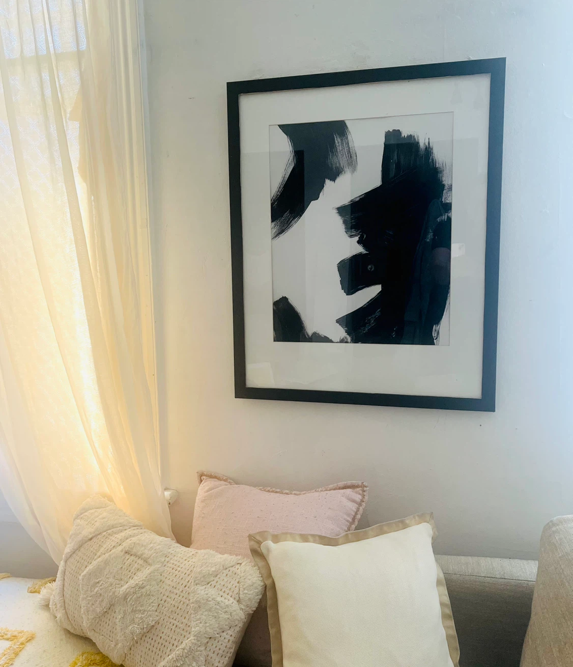 Black and White Abstract Wall Art