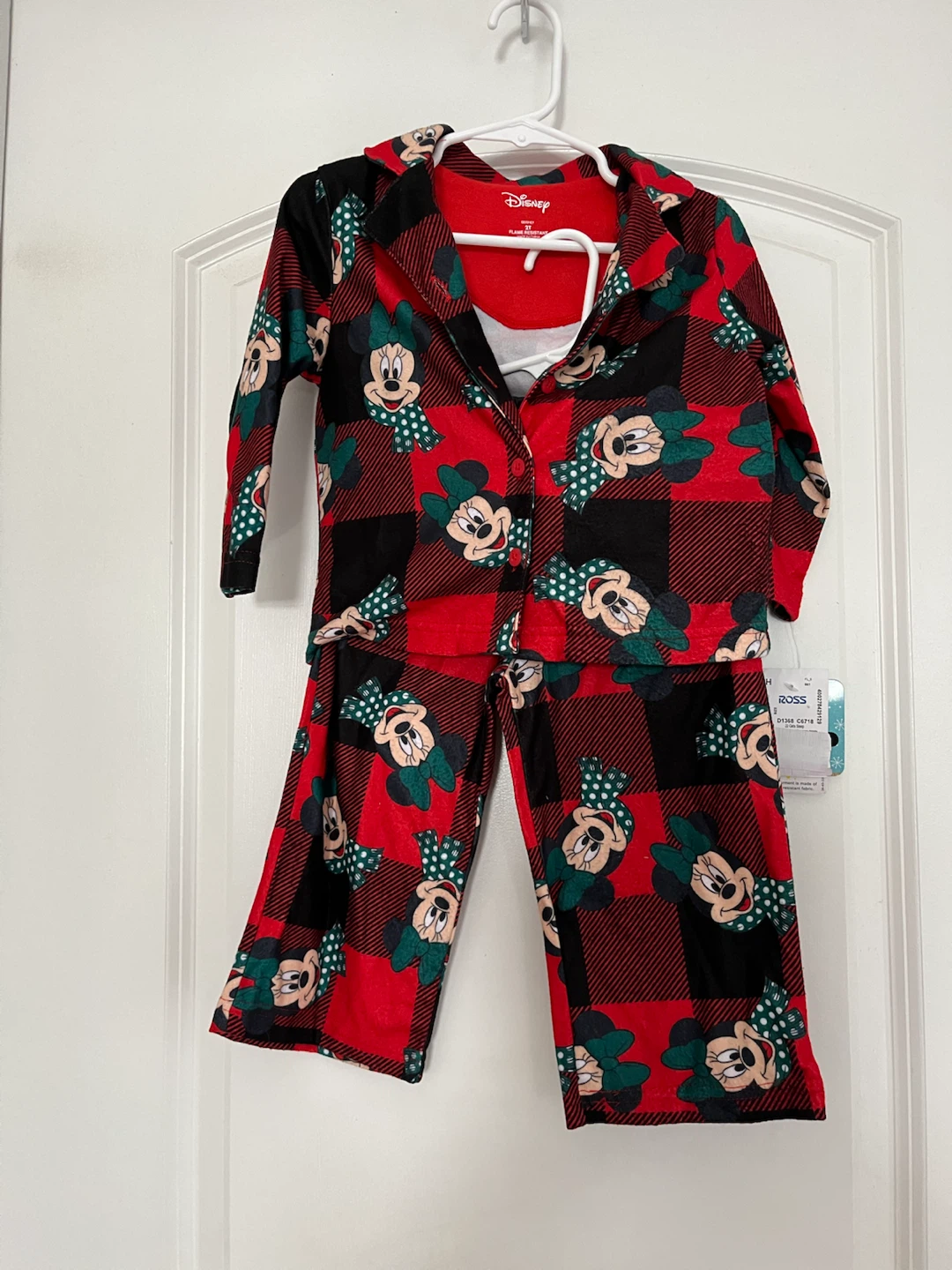 Disney Minnie Mouse Toddler Pajamas 2T