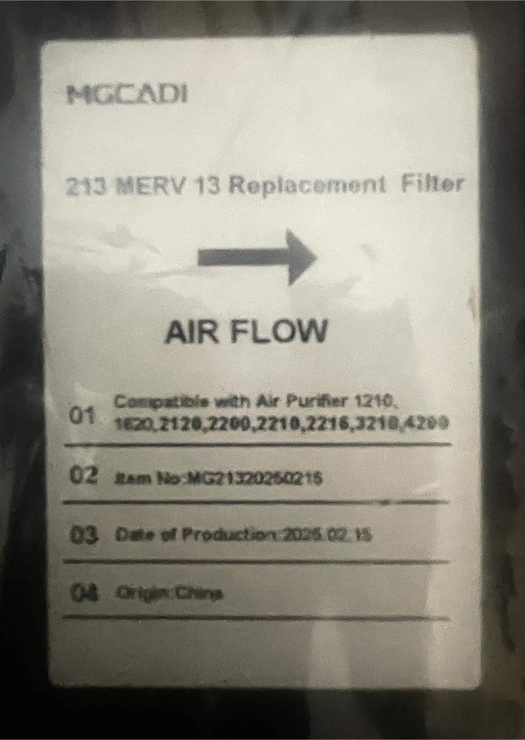 MGCADI 213 MERV 13 Replacement Air Filter - photo 2