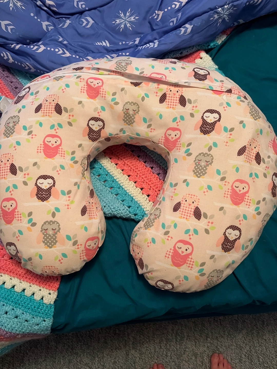 Boppy Nursing Pillow with Owl Pattern