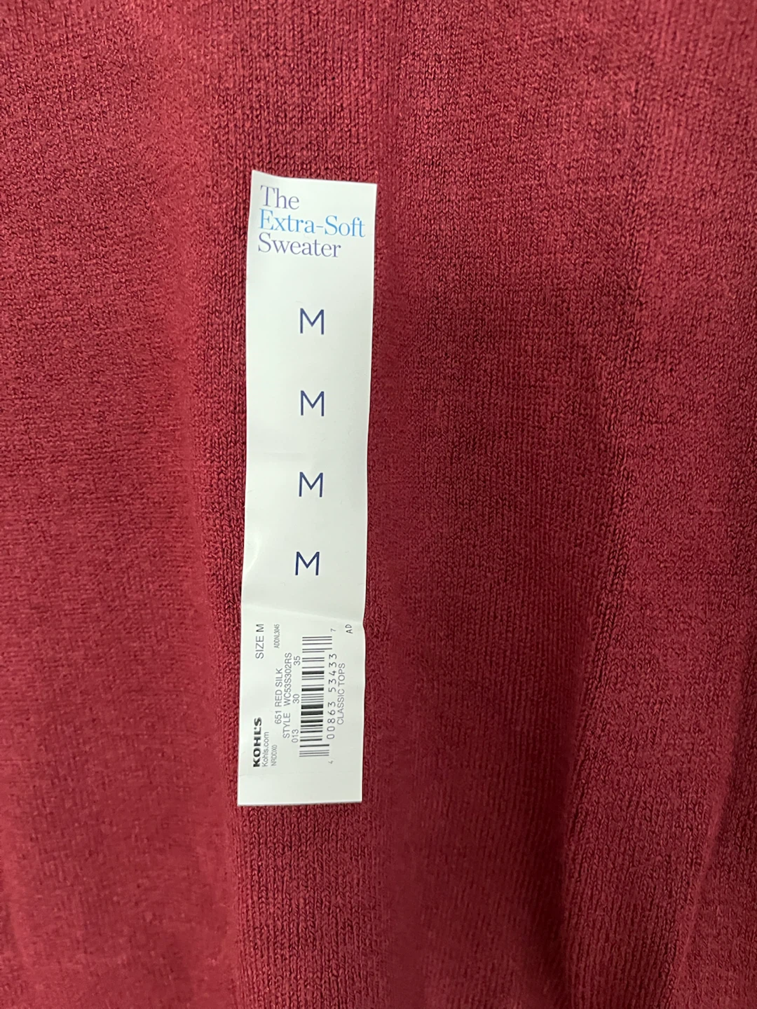Croft & Barrow Red Extra-Soft Sweater - photo 2