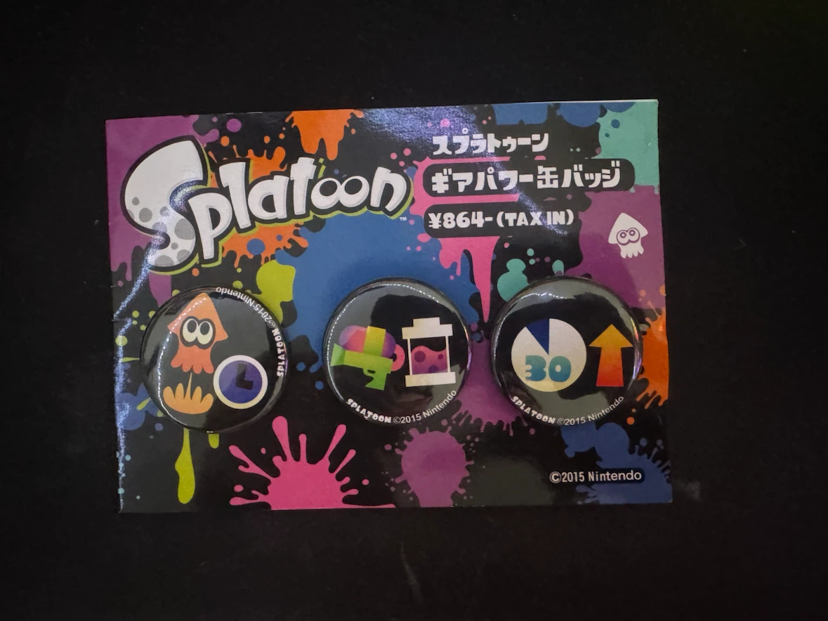 Splatoon Power-Up Badge Set – Nintendo 2015 – Japan