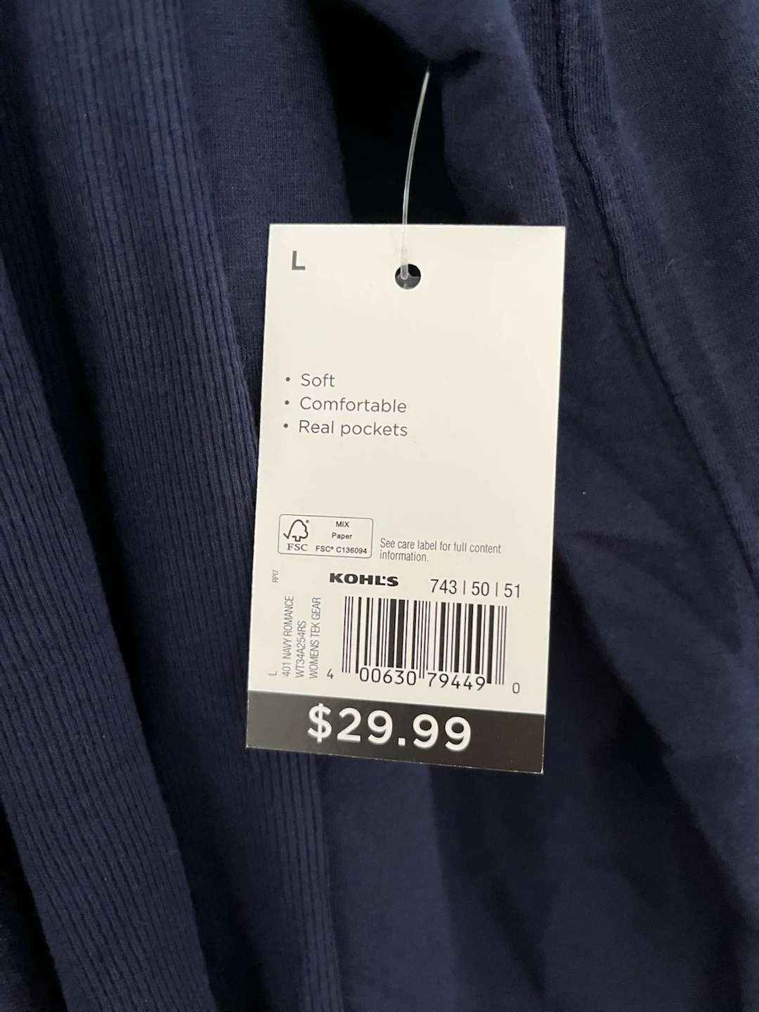 Tek Gear Navy Open Cardigan - photo 2