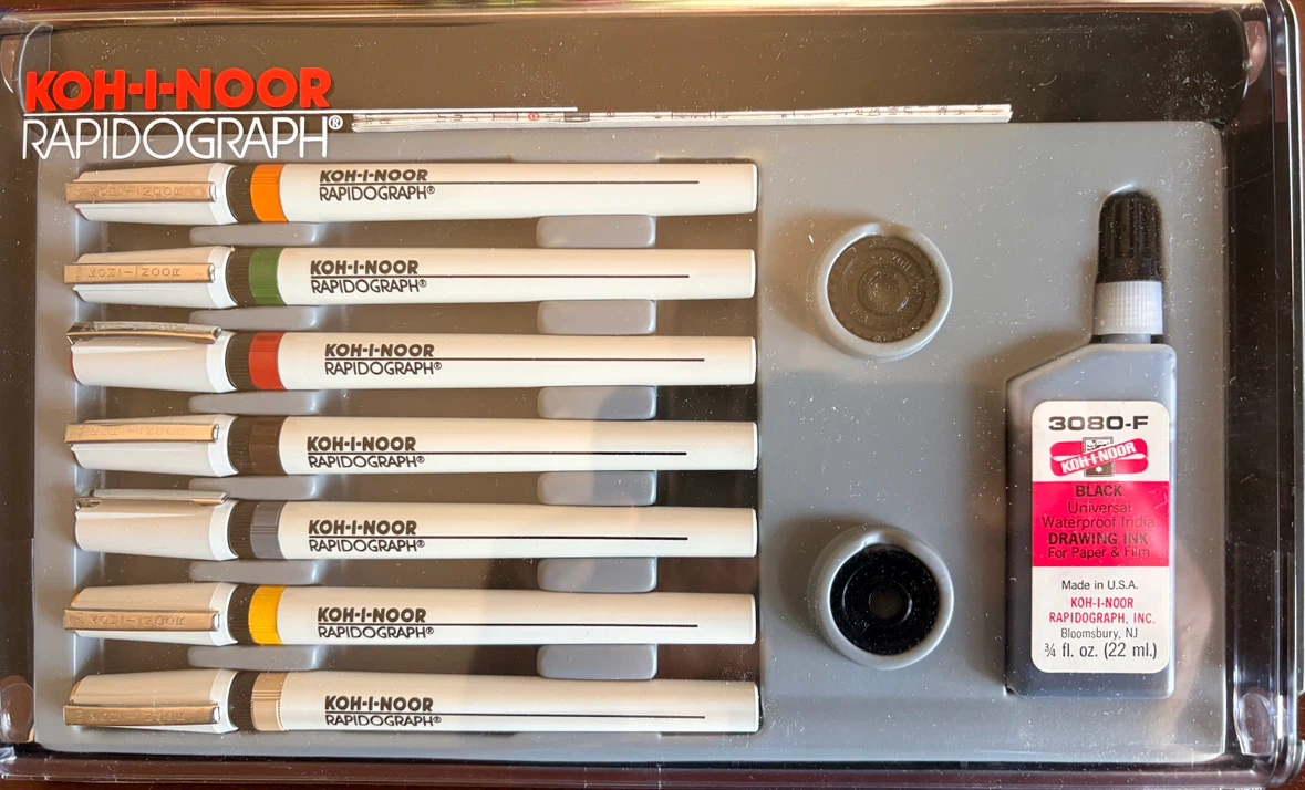 Rapidograph 7 Pen Set