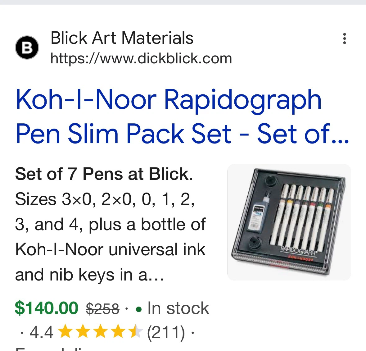 Rapidograph 7 Pen Set - photo 3