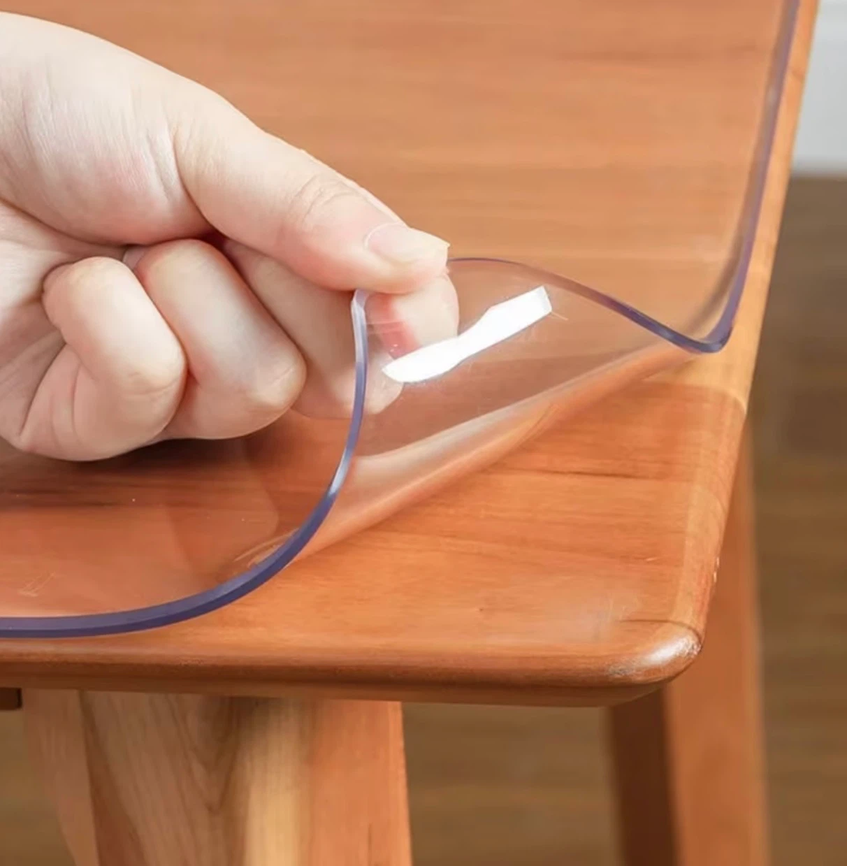 Clear PVC Table Protector Cover 90x99