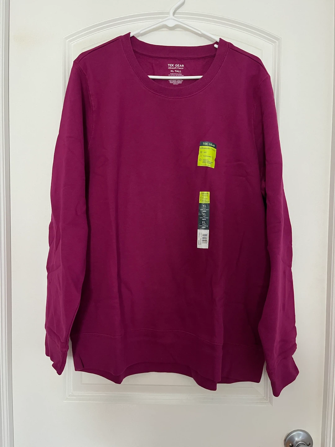 Tek Gear Ultrasoft Fleece Crew Sweatshirt XL Tall