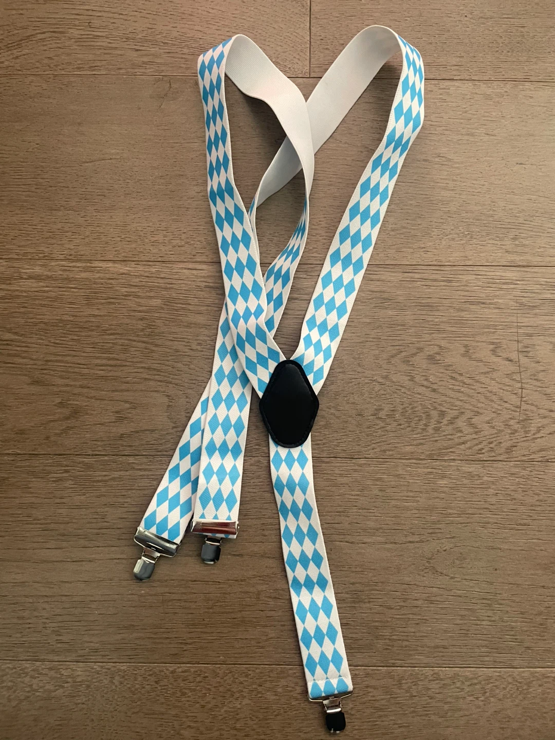 NEW! Oktoberfest Bavarian Diamond Pattern Suspenders
